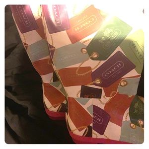 Authentic Coach Rain Boots Size 10